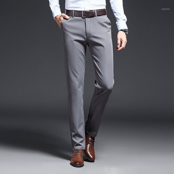 men's pants 2021 autumn casual navy gray black business men trousers plus size 40